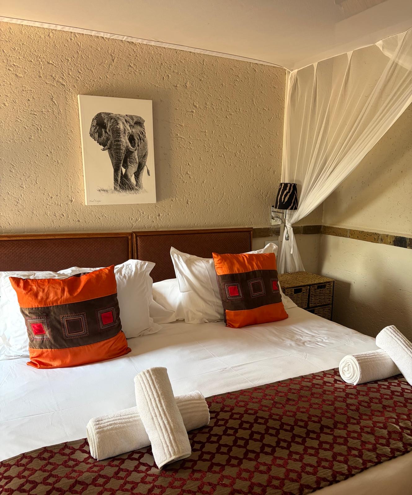 Fertig hergerichtetes Gästezimmer
